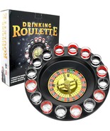 Shot Glass Roulette Ultimate Drinking Game for Adults 16pcs Red Black Se... - £36.86 GBP