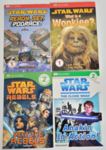 4 Star Wars DK Readers Children Books Lot Level 1 &amp; 2 Wookiee Rebels Clone Wars - £7.22 GBP