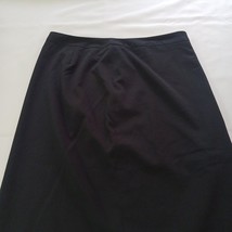 Chadwicks RN#127020 Women's Side Slit & Back Zip Pull-On Black Casual Skirt 12P image 5