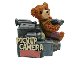 Vtg Boyds Bear Pickup Camera Resin Figurine 5x3x5 Collectible Photography Camera - £8.43 GBP