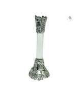 Grapevines Cast Metal Pewter Long Tall Candle Holder Acrylic Column Home... - $376.79 MXN