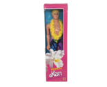 VINTAGE 1985 TROPICAL KEN BARBIE DOLL NEW IN DAMAGED BOX MATTEL # 1020 - $47.50