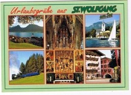 St Wolfgang Austria Postcard Multi Pacheralter 1481 Schafbergbahn Weisses Rossl - £1.72 GBP