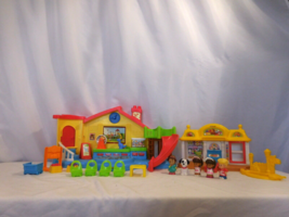 Little People Place Musical School Preschool Playground Playset +  Corner Market - $25.76
