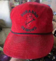 Vintage Durango Demons Colorado Baseball Corduroy Cap Hat USA made - £29.76 GBP