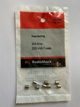 Fast-Acting 3/4-Amp 250 Volt GMA-Type Glass Fuses 5x20mm 3/4A 250V 4/PK - £5.46 GBP