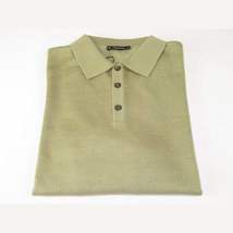 Mens PRINCELY Soft Merinos Wool Sweater Knits Lightweight Polo 1011-40 Olive image 5