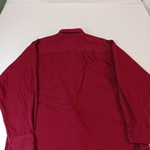 Tri Mountain Decatur Works Men's Red Cotton Button-Down Collar Shirt Size Medium image 10