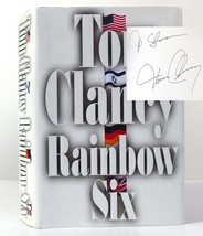 Tom Clancy RAINBOW SIX Signed 1st Edition 1st Printing - £333.84 GBP
