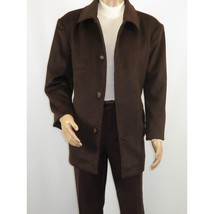 Men's Pea Top Coat Veronesi Wool Cashmere ARNO Brown 46 Regular image 2