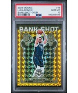 2023-2024 Panini Mosaic Luka Doncic GOLD /10 Prizm Bank Shot PSA 10 - £573.94 GBP