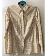 The Limited Floral Button Down Shirt Multi Yellow Floral The Limited Floral - $14.84