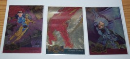1995 Fleer Marvel Metal Gold Blaster Human Torch and Blaster Jean Grey &amp;... - €10,38 EUR