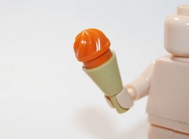 HG Orange Ice Cream Cone Desert Food Bricks Minifigures - $1.05