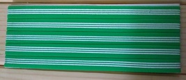 New Unisex Adidas Running, 2  HEADBANDS Green White Stripes One Size All Sports - £8.01 GBP