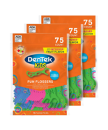 Dentek Kids Fun Flossers Improved Wild Fruit Flavor Flossers 75 Count Pa... - $13.02 CAD