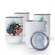 Blank 12oz Wine Sublimation Tumbler Straight (non-tapered) BPA Free Stai... - £4.82 GBP+