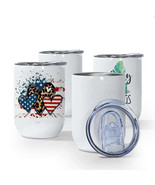 Blank 12oz Wine Sublimation Tumbler Straight (non-tapered) BPA Free Stai... - $116.70 MXN+
