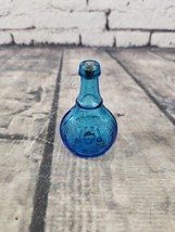 Vintage Jenny Lind The Swedish Nightingale Miniature Bottle Wheaton Blue... - $14.99