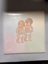 Vintage Porcelain Decorative Tile - Little Girl and Boy - £20.33 GBP