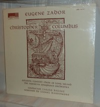 Eugene Zador Christopher Columbus Classical Master Recording Lp L. Barrymore - £14.32 GBP