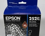 Epson 252XL Black High Yield Ink Genuine Brand New/Sealed 12/21 - $14.84