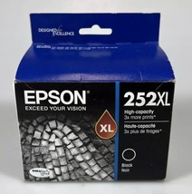 Epson 252XL Black High Yield Ink Genuine Brand New/Sealed 12/21 - £11.86 GBP
