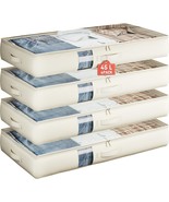 Under Bed Storage Containers With Window, Closet Organizers And, White I... - $42.96