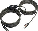 Tripp Lite USB 2.0 Hi-Speed A/B Active Repeater Cable (M/M) 36-ft. (U042... - £33.99 GBP