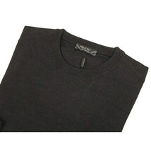Men PRINCELY Italian Wool Crew Pullover Slim 84001-30 Antrasit Charcoal 103 image 3