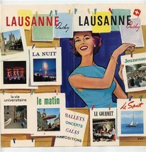 Lausanne Ouchy Switzerland Brochure 1960&#39;s in English  - £14.61 GBP