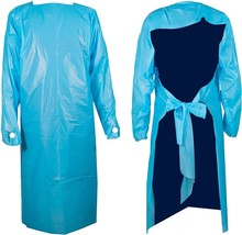 Disposable CPE 35 GSM Gown, Polyethylene Medical Isolation Gown Level 3 - £23.70 GBP+