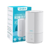 Livatro 4L Top Fill Humidifiers with Ultrasonic Quiet | White - £117.97 GBP