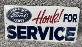 Ford Metal Sign Honk For Service Tools Shop Vintage Style Wall Decor 12i... - $19.87