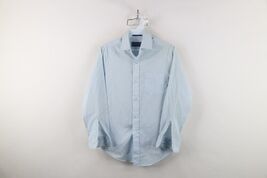 Vintage 70s 80s Streetwear Boys 14 Distressed Collared Button Shirt Blue - $19.75