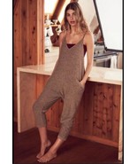 Out From Under Womens Sz M Sleevless Pant Jumpsuit Bib Gray Jumper - $680.22 MXN
