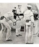 Firing 6 Pounders Cannon Victorian 1898 Print Cuba&#39;s Freedom Spanish War... - €25,75 EUR