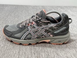 Asics Gel Venture 6 Shoes Womens 10 Gray Coral T7G6N Running Shoes Sneakers - $24.74