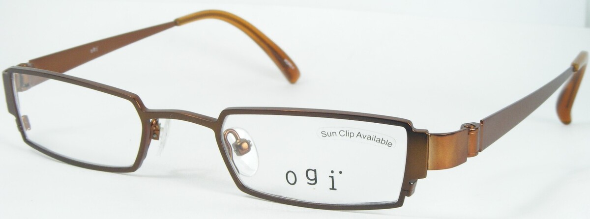 OGI Modèle 9030 686 Marron Lunettes Métal Cadre 44-20-130mm Corée - $66.32