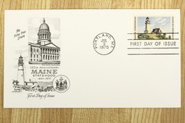 Vintage US Postal History FDC 1969 Cover 150th Anniversary MAINE Statehood - $9.69