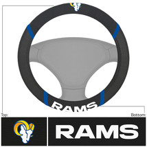 Los Angeles Rams Steering Wheel Cover Mesh/Stitched - £34.88 GBP