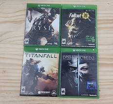 Xbox One 4 Game Lot Ryse Fallout 76 Titanfall Dishonored 2 - £12.21 GBP