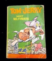 Vintage 1967 Whitman Big Little Books Tom And Jerry Meet Mr. Fingers Soft Cover - $13.97