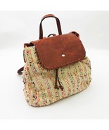 Jen &amp; Co. Saffron Back Pack 12x12x6 in. Vegan Leather with Multicolor Pa... - $49.49