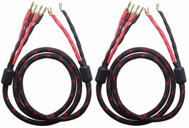 Bi-Wire Speaker Cable, Model Number K2Y-4B From Kk Cable, Has Four Banana Plugs - £96.96 GBP