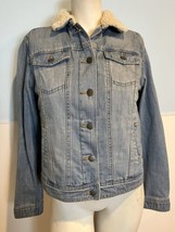 Universal Thread Fleece Lined Light Wash  Denim Jacket Size S - £18.97 GBP