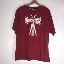 Hoosier Savior Christian T Shirt Red 100% Cotton Men’s Size XL Indiana Hoosier - £11.98 GBP