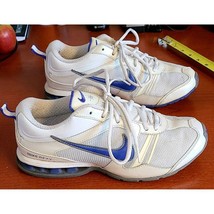 Nike Reax Revolution Athletic Running Shoes Women&#39;s Size 8.5 White/Purple Mesh - £22.11 GBP