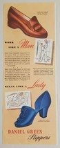 1943 Print Ad Daniel Green Slippers for Women Made Dolgeville,New York - £12.42 GBP