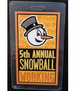 5th ANNUAL SNOWBALL / FOO FIGHTERS+ 1999 SHOW LAMINATE BACKSTAGE PASS *L... - $281.18 MXN